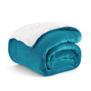 Sherpa Fleece Throw Blanket