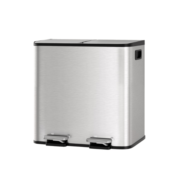 Thirty-Litre Stainless Steel Pedal Bin